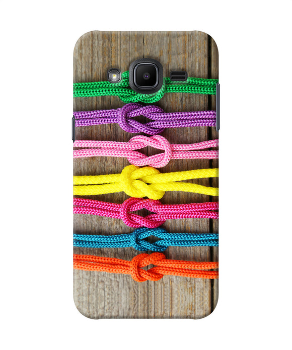 Colorful Shoelace Samsung J2 2017 Back Cover