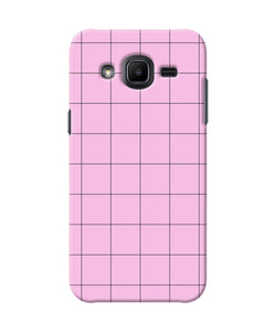 Pink Square Print Samsung J2 2017 Back Cover