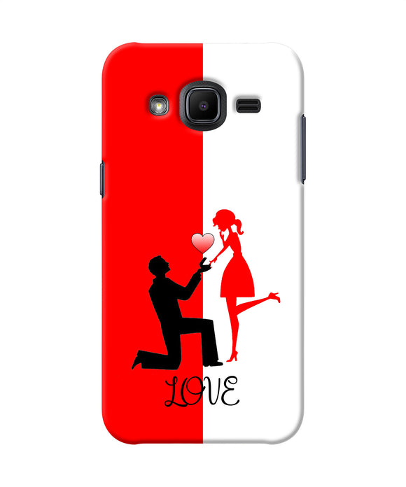 Love Propose Red And White Samsung J2 2017 Back Cover