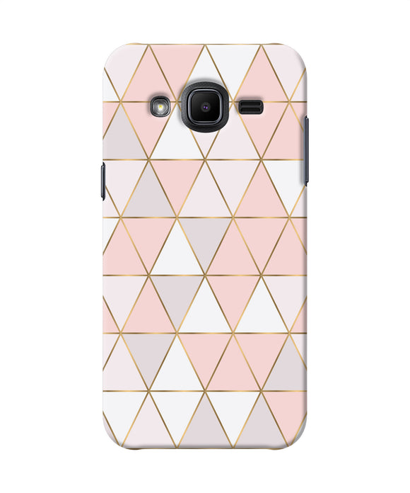 Abstract Pink Triangle Pattern Samsung J2 2017 Back Cover