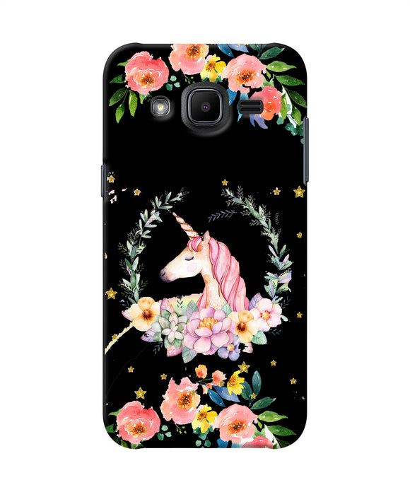Unicorn Flower Samsung J2 2017 Back Cover