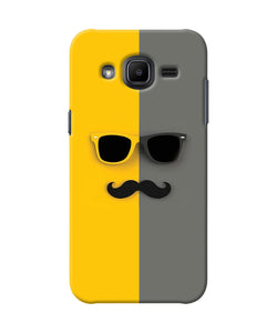 Mustache Glass Samsung J2 2017 Back Cover