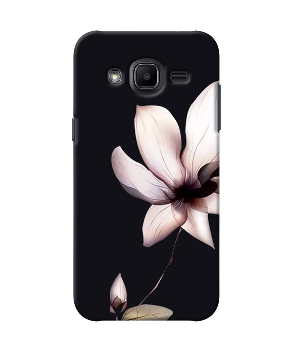 Flower White Samsung J2 2017 Back Cover