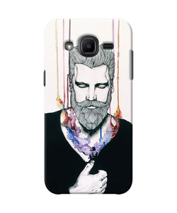 Beard Man Character Samsung J2 2017 Back Cover