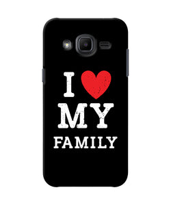 I Love My Family Samsung J2 2017 Back Cover