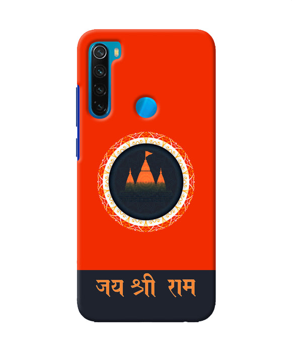 Jay Shree Ram Quote Redmi Note 8 Back Cover