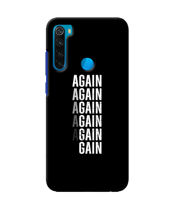 Again Again Gain Redmi Note 8 Back Cover