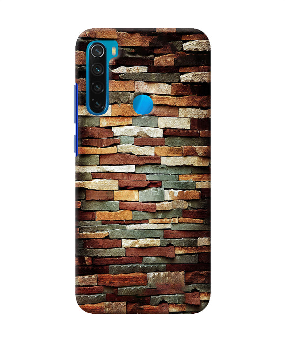 Bricks Pattern Redmi Note 8 Back Cover