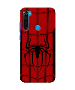 Spiderman Costume Redmi Note 8 Real 4D Back Cover