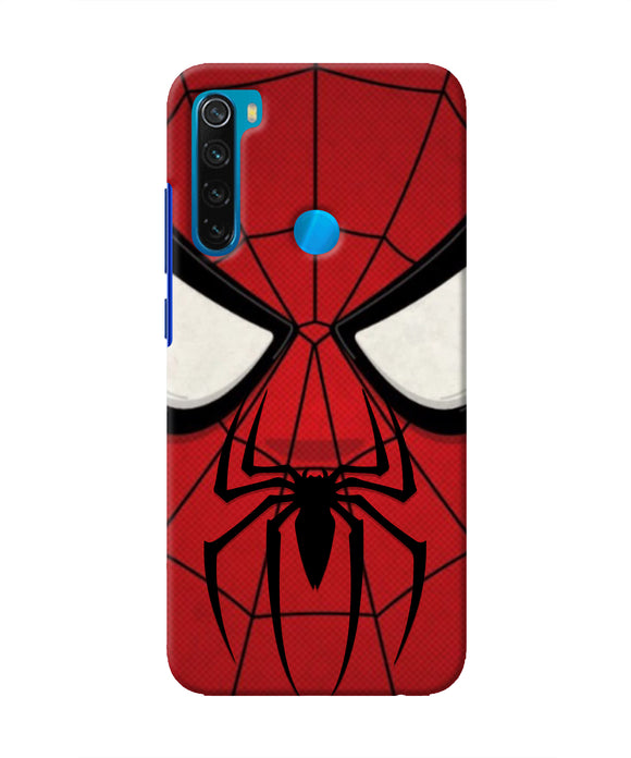 Spiderman Face Redmi Note 8 Real 4D Back Cover