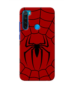 Spiderman Web Redmi Note 8 Real 4D Back Cover