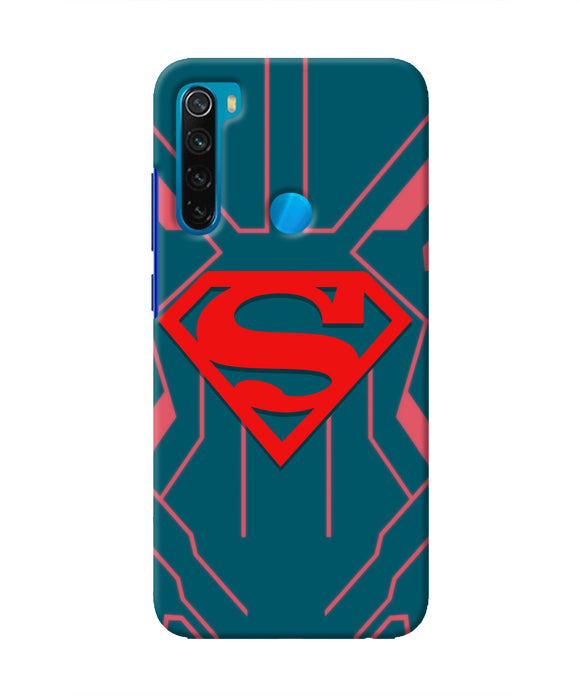 Superman Techno Redmi Note 8 Real 4D Back Cover