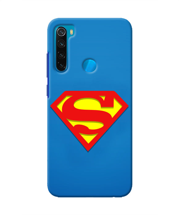 Superman Blue Redmi Note 8 Real 4D Back Cover