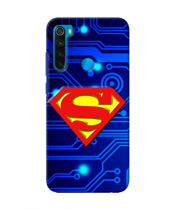 Superman Abstract Redmi Note 8 Real 4D Back Cover