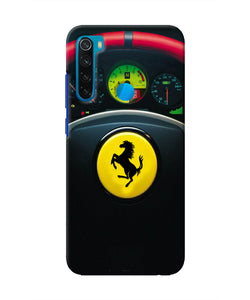 Ferrari Steeriing Wheel Redmi Note 8 Real 4D Back Cover