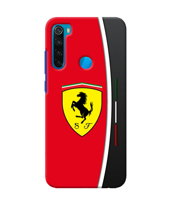 Ferrari Abstract Red Redmi Note 8 Real 4D Back Cover