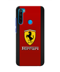 Ferrari Abstract Maroon Redmi Note 8 Real 4D Back Cover