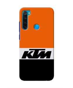 KTM Colorblock Redmi Note 8 Real 4D Back Cover