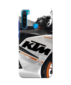 KTM Bike Redmi Note 8 Real 4D Back Cover