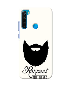 Respect the Beard Redmi Note 8 Real 4D Back Cover