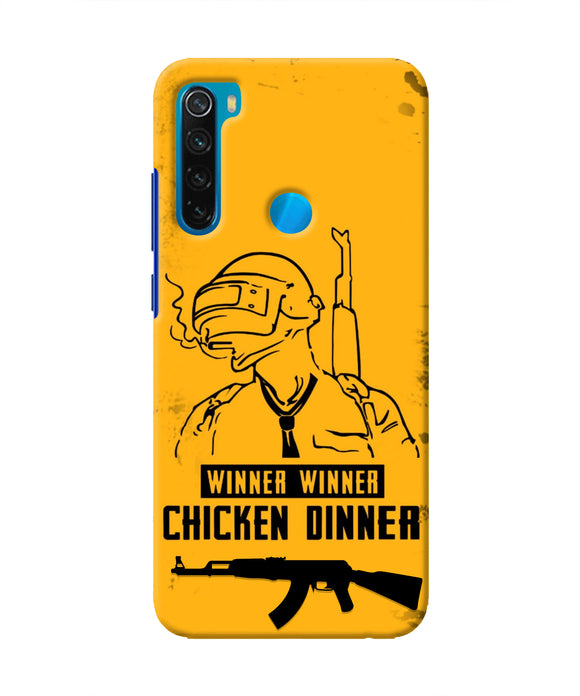 PUBG Chicken Dinner Redmi Note 8 Real 4D Back Cover