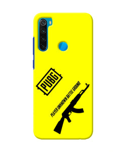 PUBG AKM Gun Redmi Note 8 Real 4D Back Cover