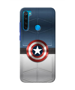 Captain America Suit Redmi Note 8 Real 4D Back Cover