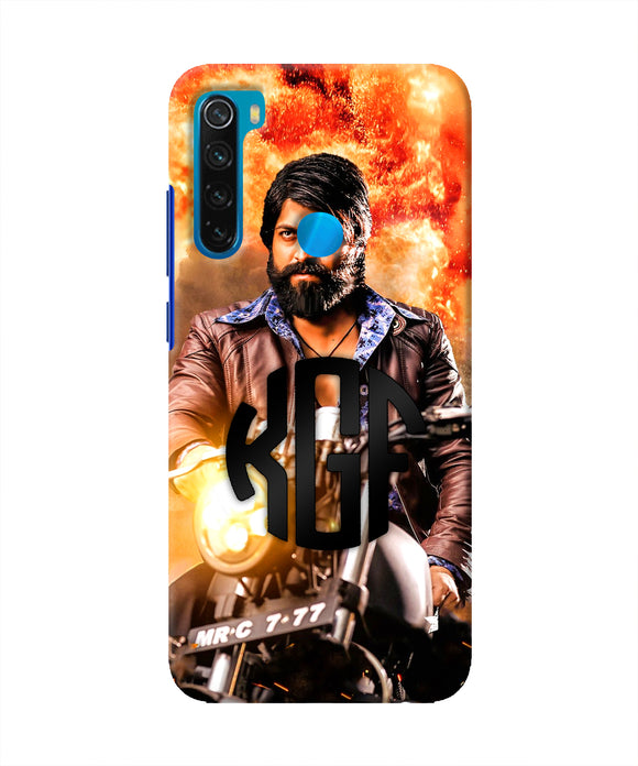 Rocky Bhai on Bike Redmi Note 8 Real 4D Back Cover