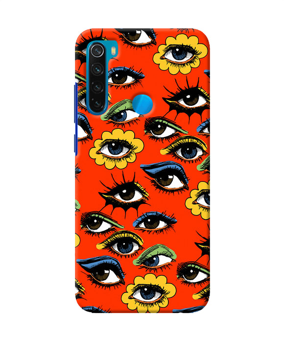 Abstract Eyes Pattern Redmi Note 8 Back Cover