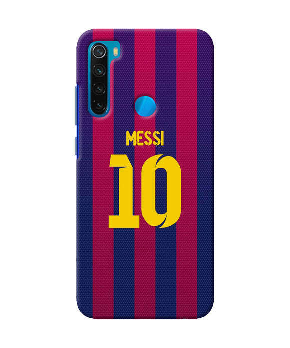 Messi 10 Tshirt Redmi Note 8 Back Cover