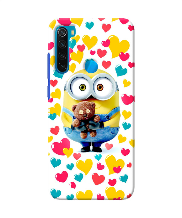 Minion Teddy Hearts Redmi Note 8 Back Cover