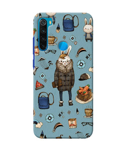 Canvas Rabbit Print Redmi Note 8 Back Cover