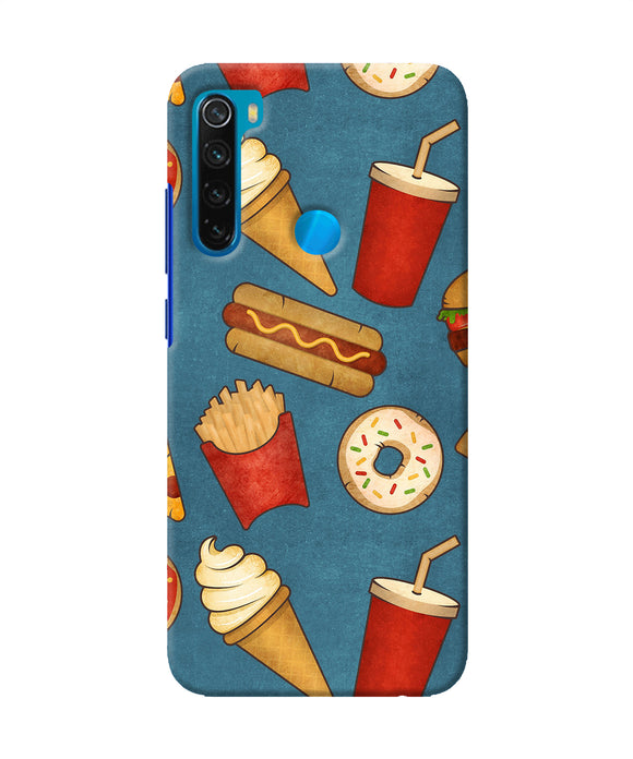 Abstract Food Print Redmi Note 8 Back Cover