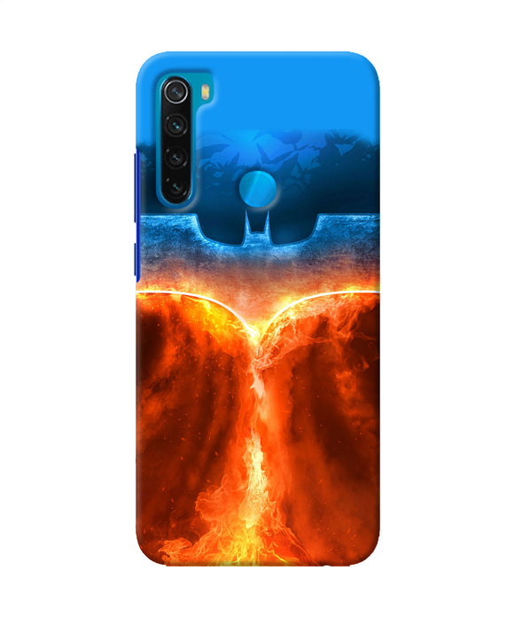 Burning Batman Logo Redmi Note 8 Back Cover