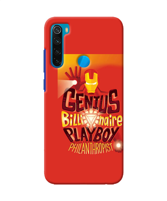 Ironman Quote Redmi Note 8 Back Cover