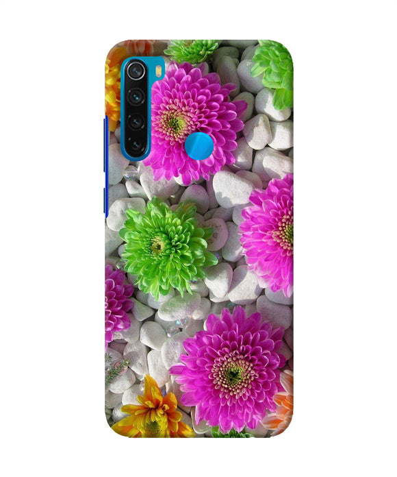 Natural Flower Stones Redmi Note 8 Back Cover