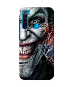 Joker Half Face Redmi Note 8 Back Cover