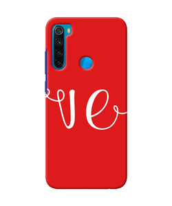 Love Two Redmi Note 8 Back Cover