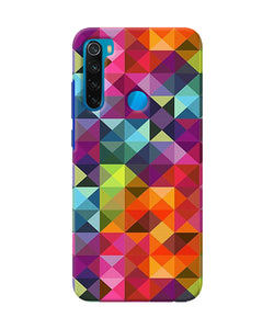 Abstract Triangle Pattern Redmi Note 8 Back Cover