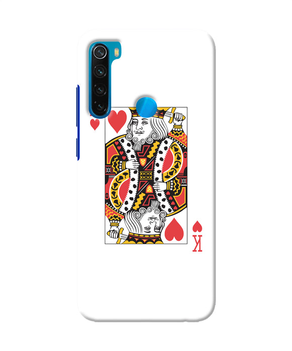 Heart King Card Redmi Note 8 Back Cover