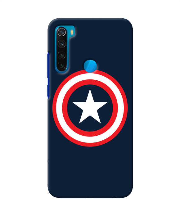 Captain America Logo Redmi Note 8 Back Cover