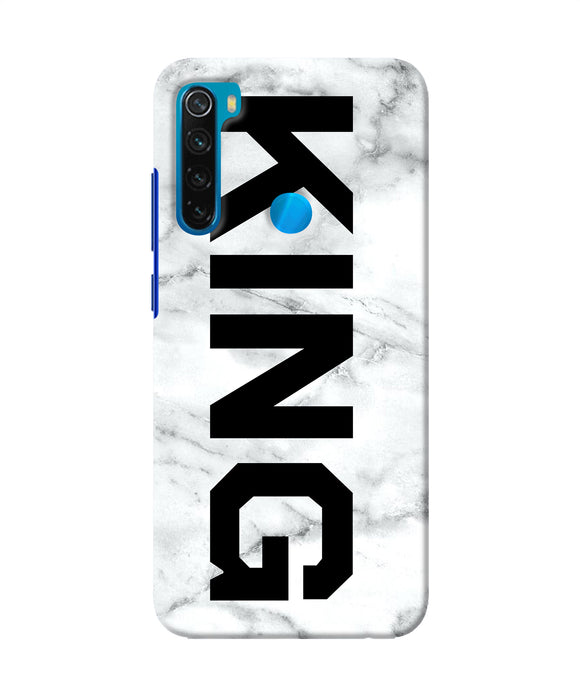 King Marble Text Redmi Note 8 Back Cover