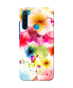 Flowers Print Redmi Note 8 Back Cover