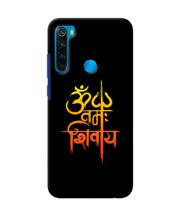 Om Namah Shivay Text Redmi Note 8 Back Cover