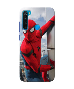 Spiderman On The Wall Redmi Note 8 Back Cover