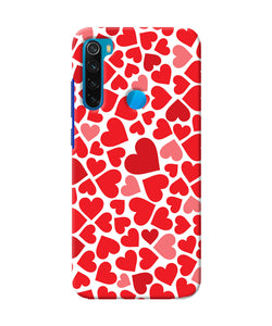 Red Heart Canvas Print Redmi Note 8 Back Cover