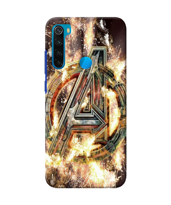 Avengers Burning Logo Redmi Note 8 Back Cover