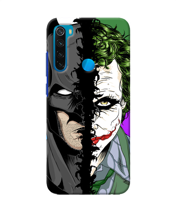 Batman Vs Joker Half Face Redmi Note 8 Back Cover