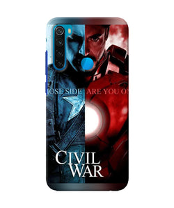 Civil War Redmi Note 8 Back Cover