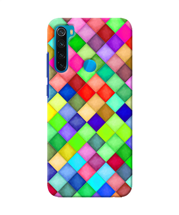 Abstract Colorful Squares Redmi Note 8 Back Cover